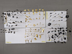 Sinanju Stein model kit pieces painted, gilded and airbrushed