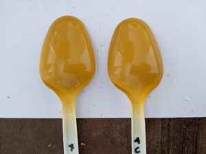Instacoll Base Yellow airbrush testing.